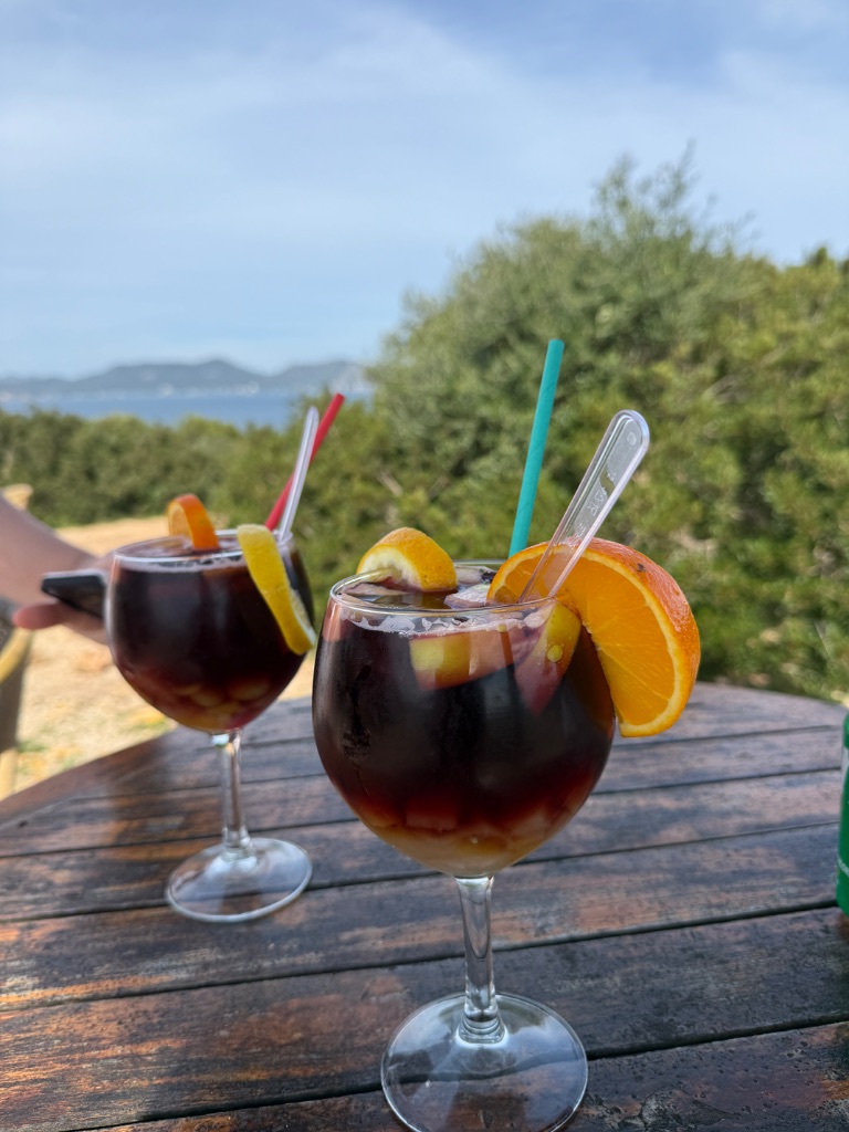 Sangria met uitzicht
